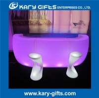 Creatively remote control led glowing light up bar counter KFT-110106 